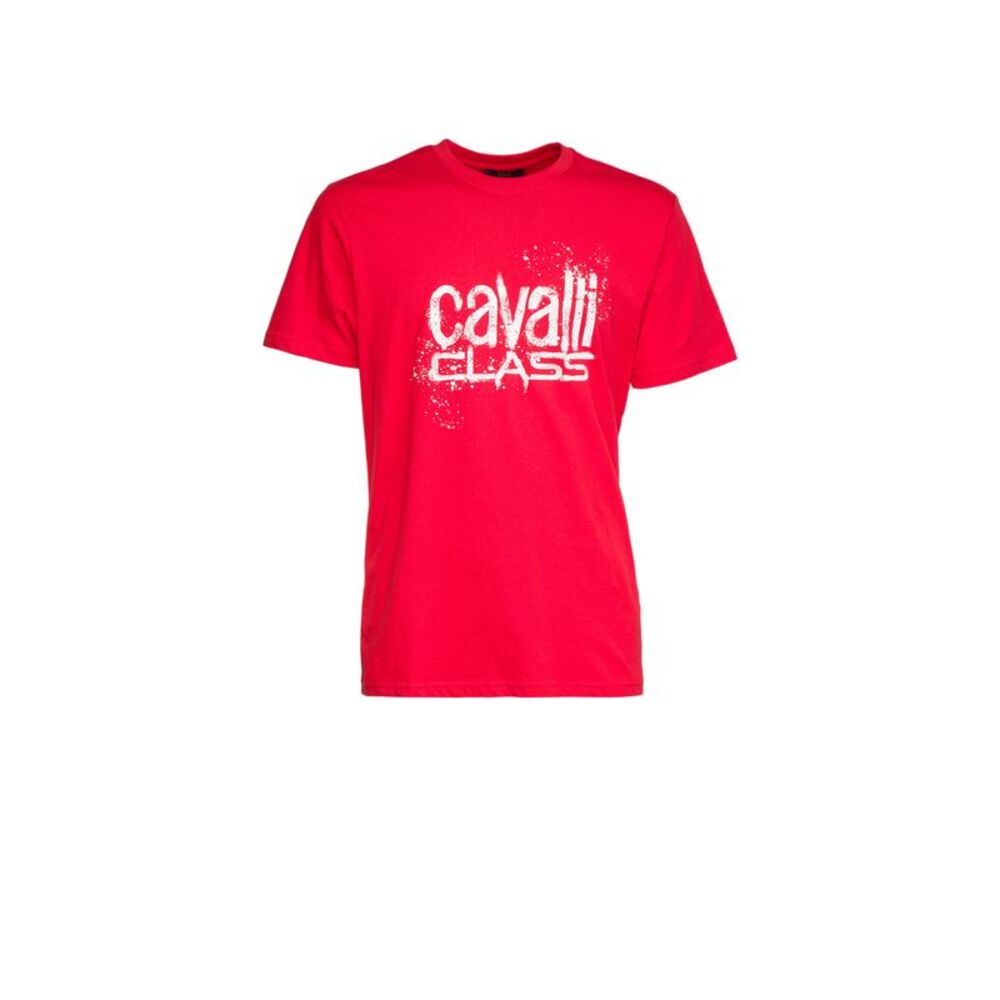 Cavalli Class  Spray Print Signature Fashion T-Shirt -